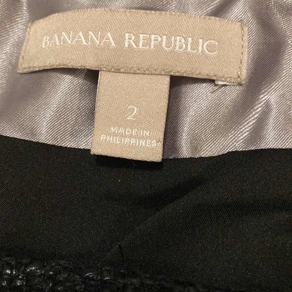Banana Republic Coated Tweed Pencil Skirt